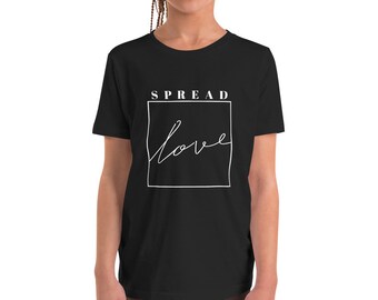 Spread Love and Positive Vibes with Our Youth Short Sleeve Tee: The Perfect Canvas for Your Message of Kindness!