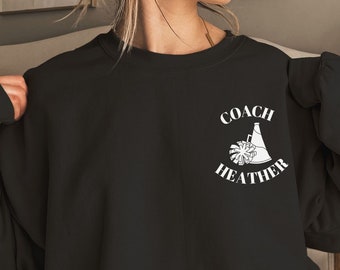 Felpa personalizzata per l'allegria, camicia personalizzata per l'allegria, regalo per l'allegria, girocollo per allenatori retrò, regalo per l'allenatrice, maglione per l'allenatore