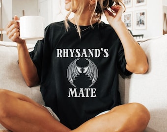 Maglietta Rhysand, merchandising Acotar SJM, maglietta Velaris, maglietta City of Starlight, maglietta divertente Rhysand’s Mate, regalo Comfort Colors® per lettori di fantasy