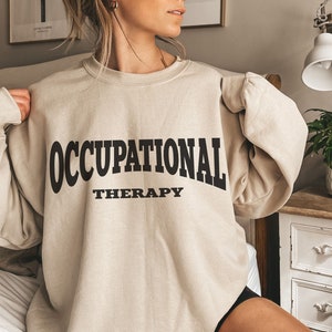 Retro Occupational Therapy Sweatshirt, OT Crewneck, Special Ed Sweater, Therapist Shirt, Sped Teacher Gift, OT Assistant Tee, OT Gift Tshirt