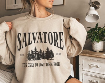 Mystic Falls Virginia Sweatshirt, TVD Fan Gift, Salvatore Brothers Sweater, Damon Tee, Stefan Shirt, Forest Shirt, Salvatore 1864 Crewneck