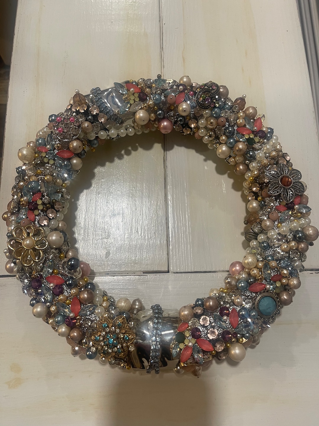 Costume Jewelry Wreath Etsy