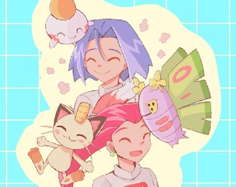 Team Rocket Acrylic Charm 2.5 ‘’