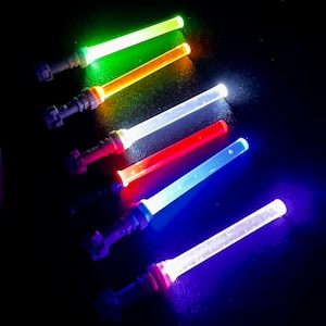 Buy 1 Get 1 Free: LED Minifigure JEDI Lightsaber, Lights Up, Star Wars Lightsaber- Figure NOT included