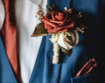 Fall Wedding Boutonniere