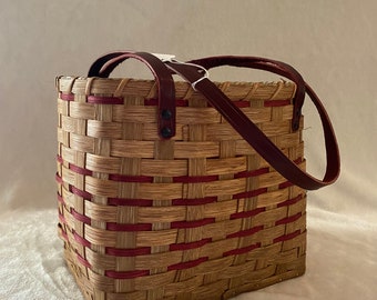 Amish Farmers Market Basket - Handmade by Michigan Amish Store