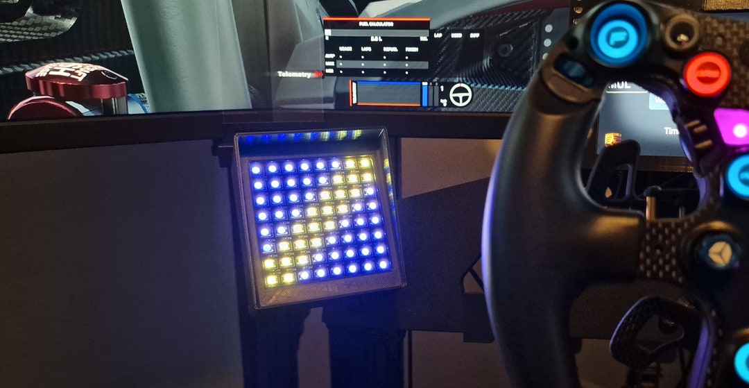 Iflag XL Sim Racing LED Flag Matrix for PC, Works With Simhub, Iracing ...