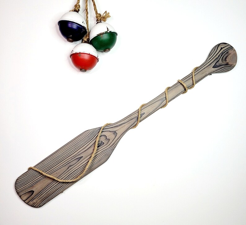 Handmade Wood Oar Wall Decor Wood Paddle Decorative 36 Etsy
