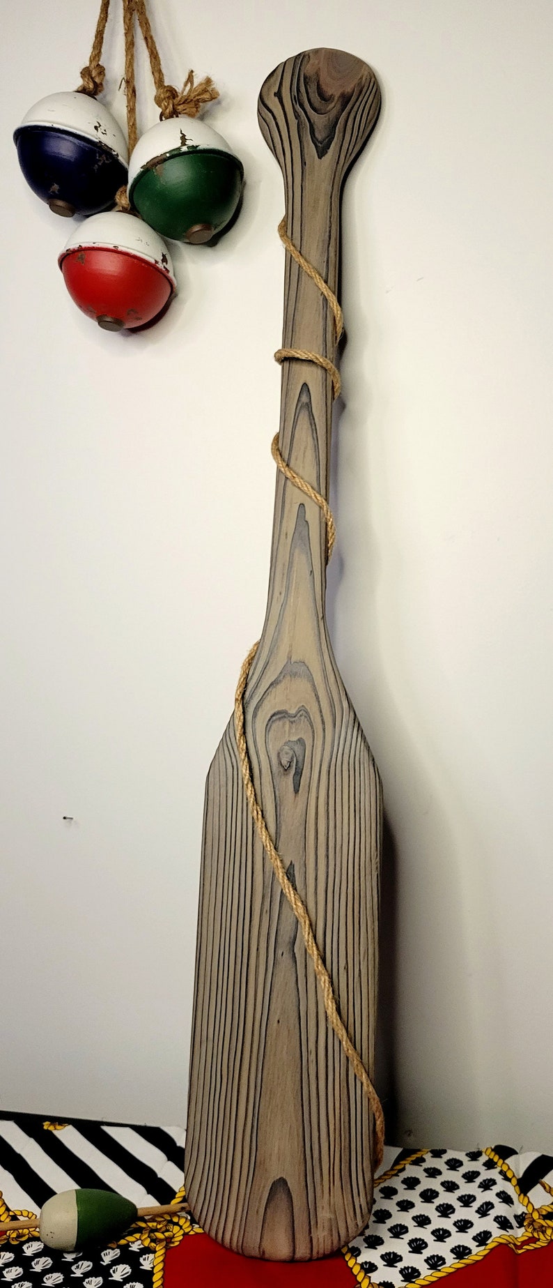 Handmade Wood Oar Wall Decor Wood Paddle Decorative 36 Etsy