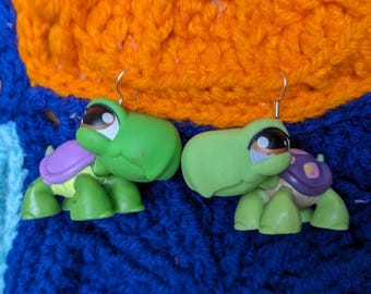 Purple Turtle - LPS Earrings