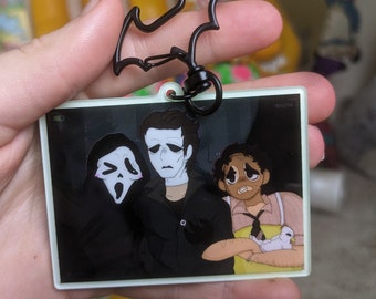 Slasher Babes - Keychain Glows in Dark