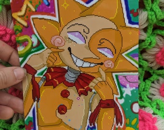 Sunny Smiles - Photo Pixel Art Print