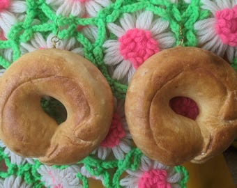 Bagel Earrings - Lightweight & Hypoallergenic