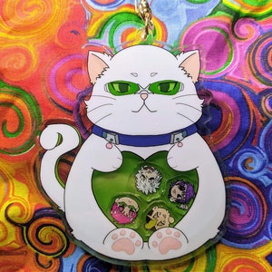 Saiki K(at) - Shaker Keychain