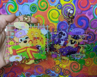 Sun & Moon - FNAF security breach keychain
