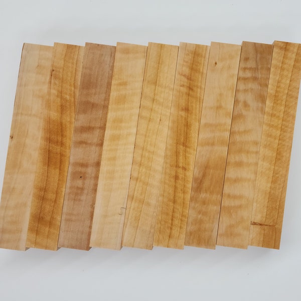 Bradford Pear Pen Blank with Curly Grain (Set of Five) 3/4"x3/4"x5"