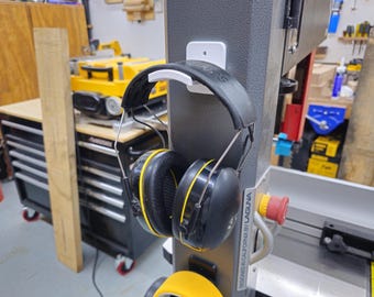 Hearing Protection Hanger – Magnetic & Screw Mount Options – 3D-Printed