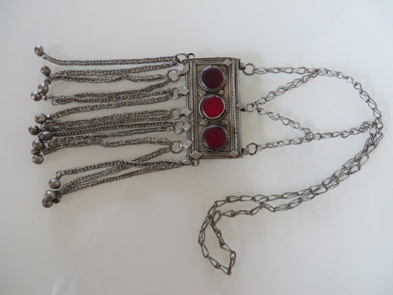Labbe Yemenite Bedouin Tribal handmade necklace i… - image 9