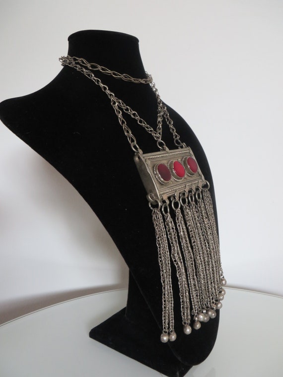 Labbe Yemenite Bedouin Tribal handmade necklace i… - image 3