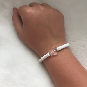 Butterfly Clay Bead Bracelet