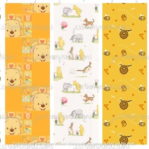 Winnie Inspired Pen Wrap for Epoxy/Crystalac Glittered InkJoy Pens or Sublimation Pens/ PNG/JPG/Digital File/Instant Download