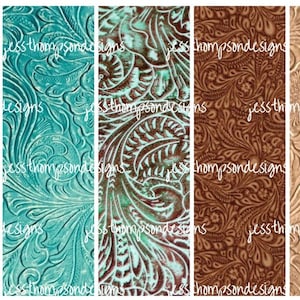 Tooled Leather Pen Wrap for Epoxy/Crystalac Glittered InkJoy Pens or Sublimation Pens/ PNG/JPG/Digital File/Instant Download