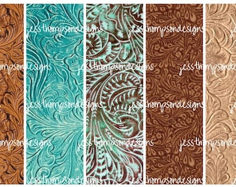 Tooled Leather Pen Wrap for Epoxy/Crystalac Glittered InkJoy Pens or Sublimation Pens/ PNG/JPG/Digital File/Instant Download
