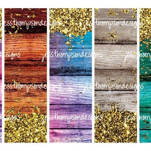 Glitter & Wood Pen Wrap for Epoxy/Crystalac Glittered InkJoy Pens or Sublimation Pens/ PNG/JPG/Digital File/Instant Download