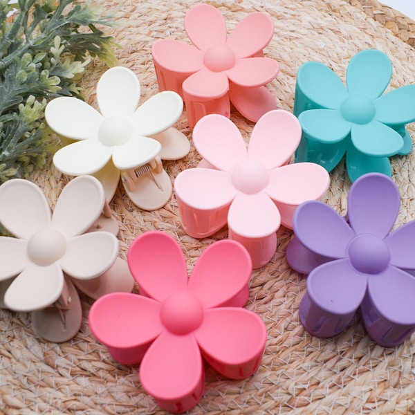 Matte Daisy Claw Clip - 7 Colors! | Flower Hair Clip for Women | Summer Hair Accessories