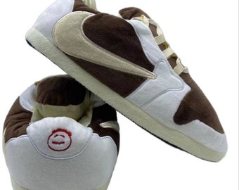 Travis Scott AJ1 Low Inspired Sneaker Slippers - Etsy