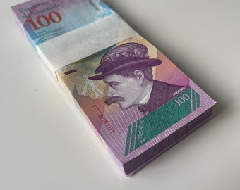 Venezuela 100 Bolivar Soberano year 2018 X 100 Banknotes