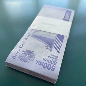 Venezuela 500.000 Bolivar Soberano 2020 X 100 Pcs Uncirculated New Currency image 2
