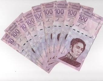 Venezuela 100 Digitales Bolivar 2021 X 20 Pcs CIRCULATED Currency