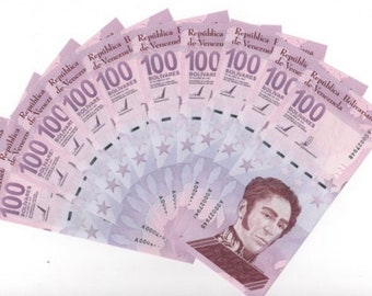 Venezuela 100 Digitales Bolivar 2021 X 5 Pcs CIRCULATED Currency