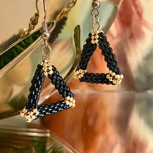 Handmade Beaded Earrings &quot;Endurance&quot; &quot;Christmas&quot;