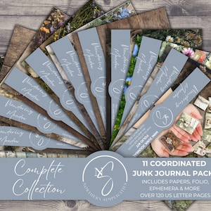 BUNDLE Wandering Meadow Mega Bündel Waldtiere, versteckte Büroklammer, geladene Taschenanhänger, Scrapbook-Seiten und mehr. W36, 2025