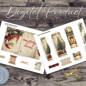 Timeless Tidings Pocket Folio Kit with Holiday Gift Card Holder includes Mini Junk Journal and Christmas Card Book, 2025 image 2