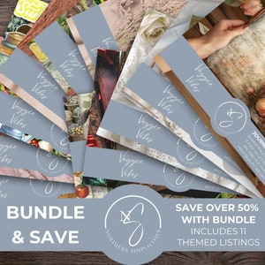 BUNDLE Veggie Vibes Mega Bundle Garden Ephemera, Kit numérique Veggie Junk Journal, fleurs imprimables vintage, Kit prime de l'été, V7