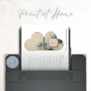 Blue Heirloom No Sew Pocket Folio Sets Mini Journal Printable Craft Kit, 2026 image 4