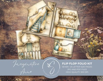 Imaginative Anne Folio Kit, Green Gables Inspired Farmhouse Folio Storybook Ephemera Journal, 2026, I61