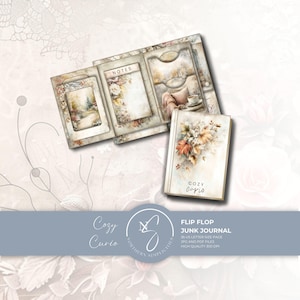 Gezellig Curio Flip Flop Junk Journal Folio, Shabby Chic Herfst, 2025