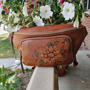 Custom Hand-Painted Crossbody Bag, Purse, or Backpack