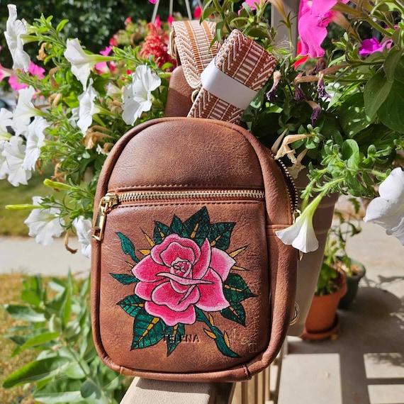 addison small pebbled leather backpack Harlow Hobo