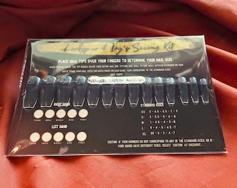 Apres Gel-x Sizing Kit for Coffin Shape Fake Nails