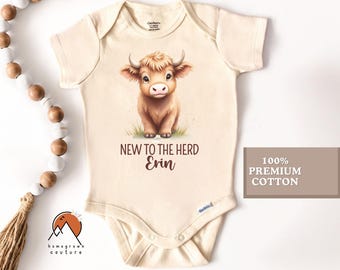 Cow Newborn Baby Onesie® Baby Girl Farm Clothes Cute Cow Bodysuit Natural Cute Cow Onesie® Farm Baby Body suit Cow Baby Shower Onesie®