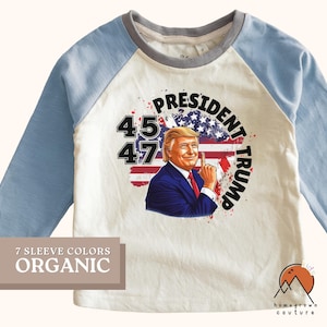 Trump 2024 Toddler Shirt Thats My President Trump Shirt Kids Shirt Trump President Trump Shirt MAGA Shirt Take America Back Patriotic Raglan