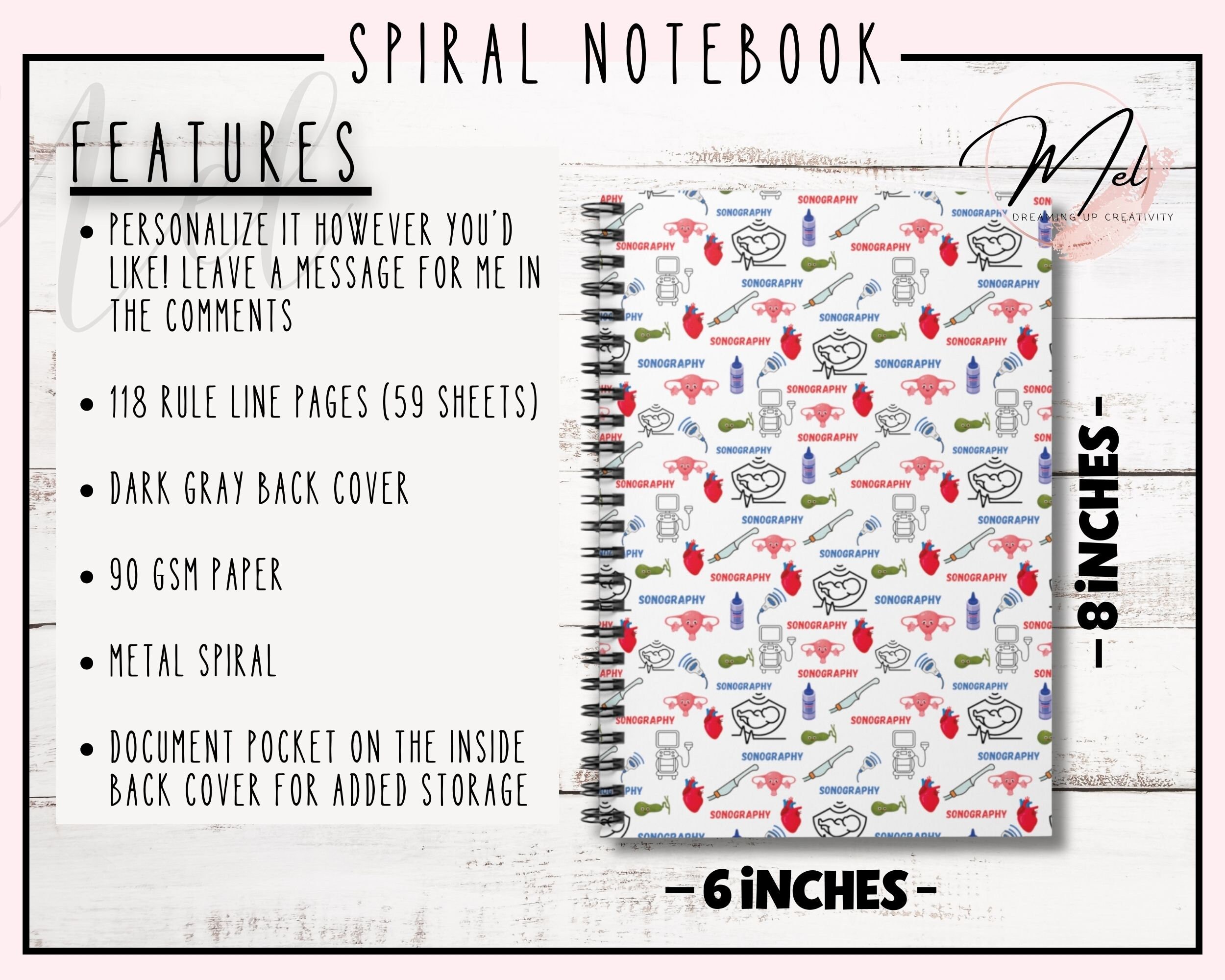 Ultrasound Tech DMS Sonography Student Notebook Notebook for Clinical ...