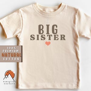 Big Sister Little Sister Outfits Big Sis Shirt  Tshirt for Big New Sister Little Sis Baby BodySuit Big Sis t-shirt Matching SIbling Shirt