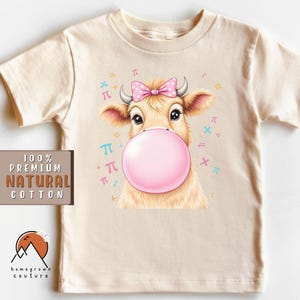 Funny Pi Day Shirt Kids Cow Math Tshirt Cutie Pi Toddler Shirt 314 Math Kids Clothes Math Toddler Shirt Pi Day Baby Math Lover Gift for Pi