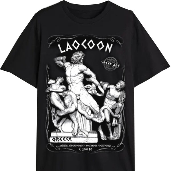 Laocoon Ancient Greek Statue Classic T-Shirt, Greece Gift, Art History Shirt, Laocoon and Sons Tee